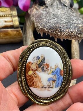 Germany transfer brooch vintage